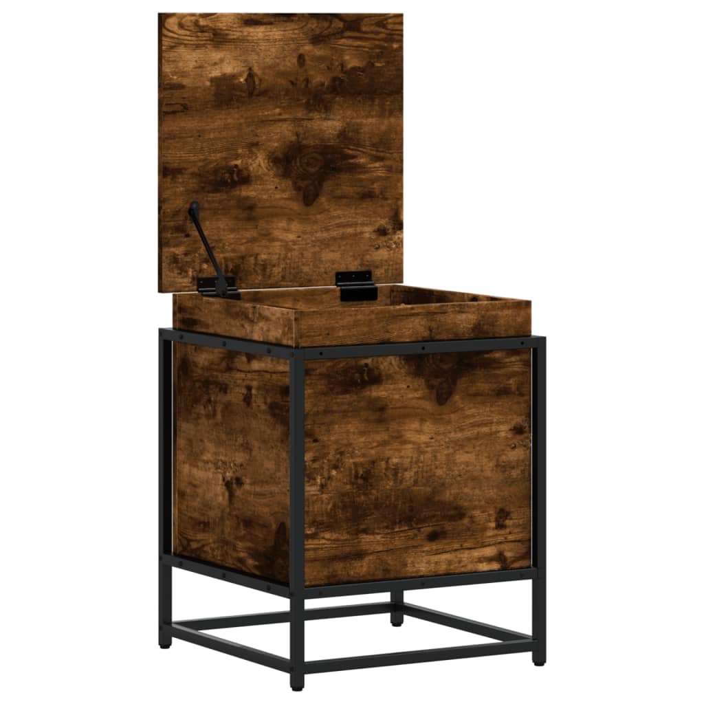 vidaXL Κουτί Αποθήκευσης με Καπάκι Δρυς 40x40x51,5 εκ. Επεξ. Ξύλο