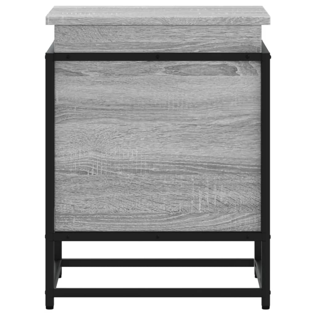 vidaXL Κουτί Αποθήκευσης με Γκρι Sonoma 40x40x51,5 εκ. Επεξ. Ξύλο