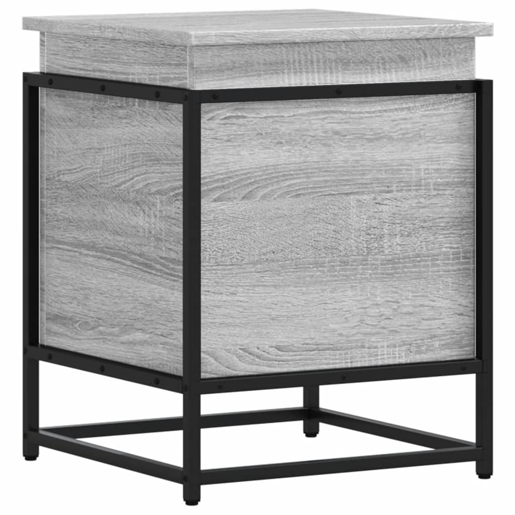 vidaXL Κουτί Αποθήκευσης με Γκρι Sonoma 40x40x51,5 εκ. Επεξ. Ξύλο
