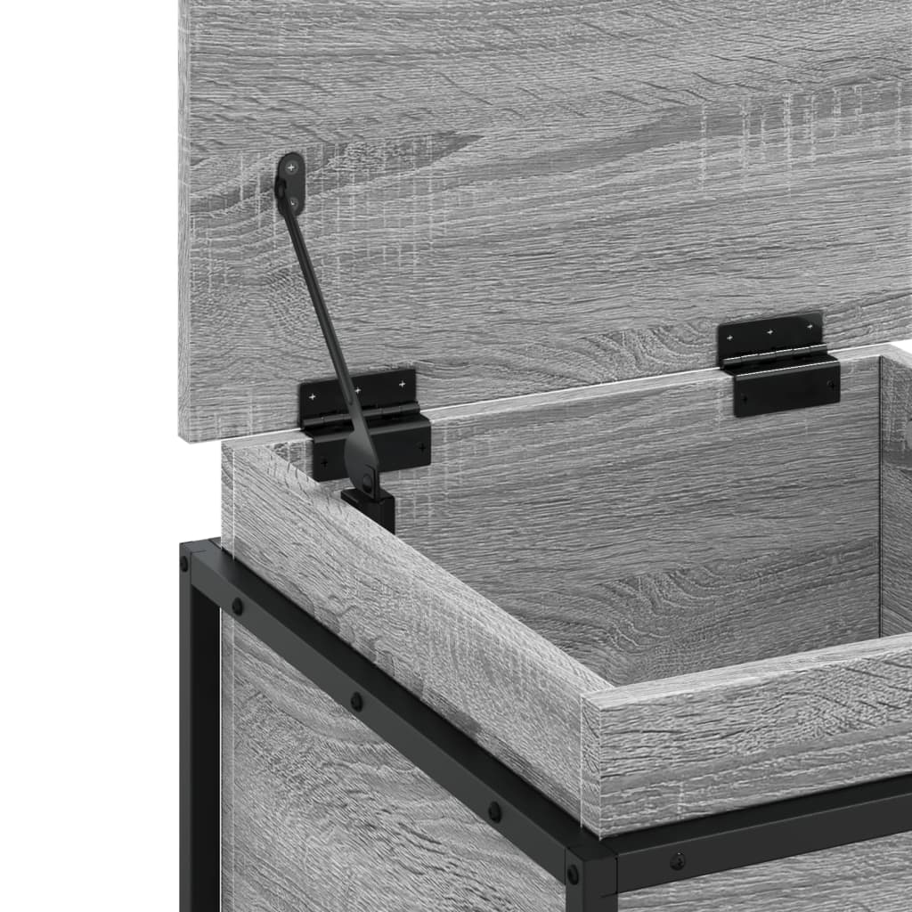 vidaXL Κουτί Αποθήκευσης με Γκρι Sonoma 40x40x51,5 εκ. Επεξ. Ξύλο