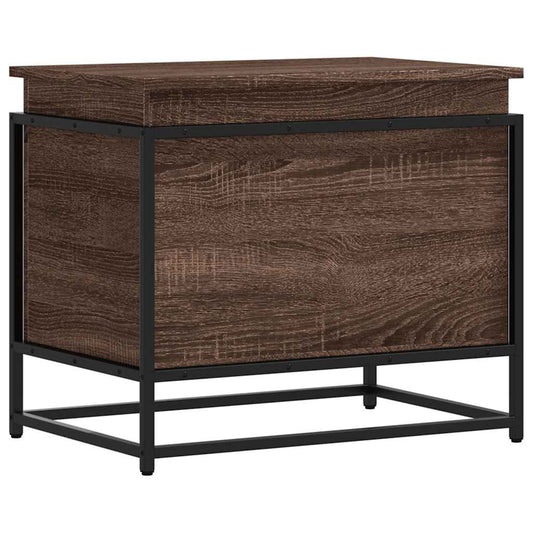 vidaXL Κουτί Αποθήκευσης με Καφέ Δρυς 60x40x51,5 εκ. Επεξ. Ξύλο