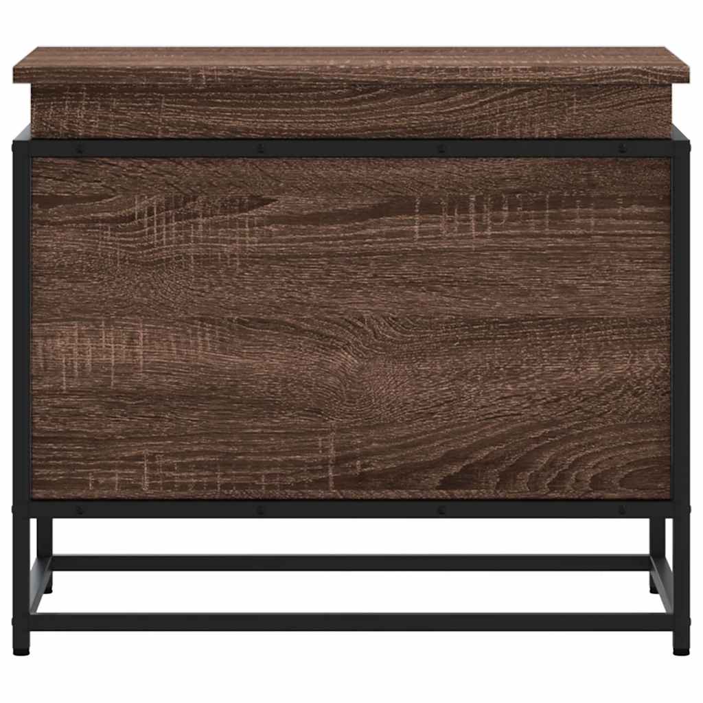 vidaXL Κουτί Αποθήκευσης με Καφέ Δρυς 60x40x51,5 εκ. Επεξ. Ξύλο