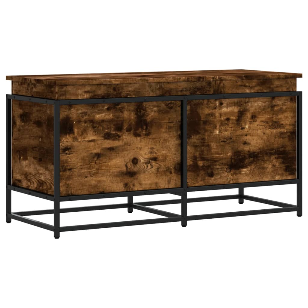 vidaXL Κουτί Αποθήκευσης με Καπάκι Δρυς 100x40x51,5 εκ. Επεξ. Ξύλο