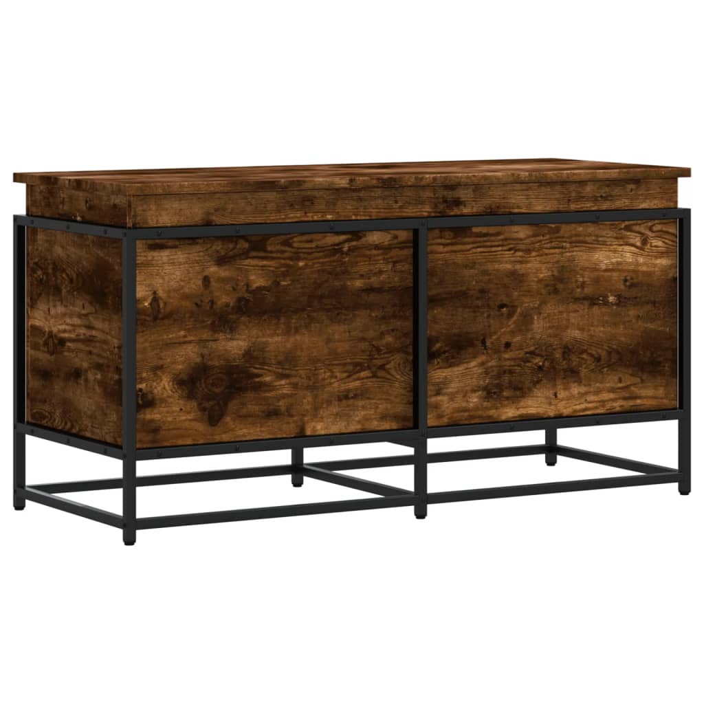 vidaXL Κουτί Αποθήκευσης με Καπάκι Δρυς 100x40x51,5 εκ. Επεξ. Ξύλο