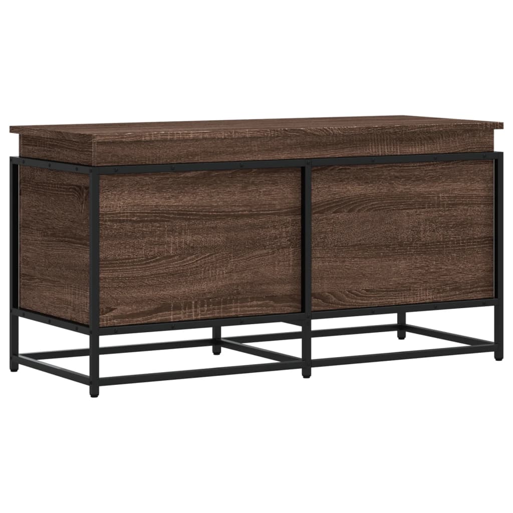 vidaXL Κουτί Αποθήκευσης με Καφέ Δρυς 100x40x51,5 εκ. Επεξ. Ξύλο