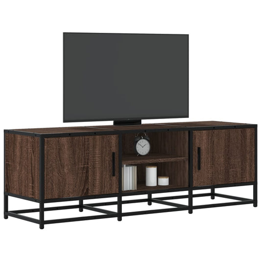 vidaXL Έπιπλο Τηλεόρασης Καφέ Δρυς 120x35x41 εκ Επεξ. Ξύλο/Μέταλλο