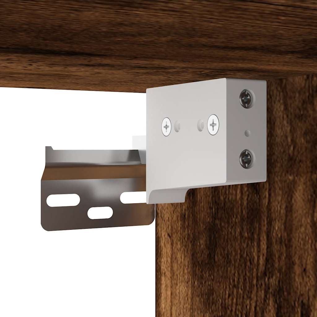 vidaXL Έπιπλο Τηλεόρασης Καπνιστή Δρυς 80x31x39,5 εκ Επεξ.Ξύλο/Μέταλλο