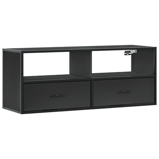 vidaXL Έπιπλο Τηλεόρασης Μαύρο 100x31x39,5 εκ. Επεξεργ. Ξύλο / Μέταλλο