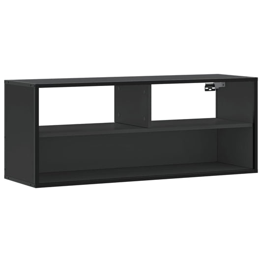 vidaXL Έπιπλο Τηλεόρασης Μαύρο 100x31x39,5 εκ. Επεξεργ. Ξύλο / Μέταλλο