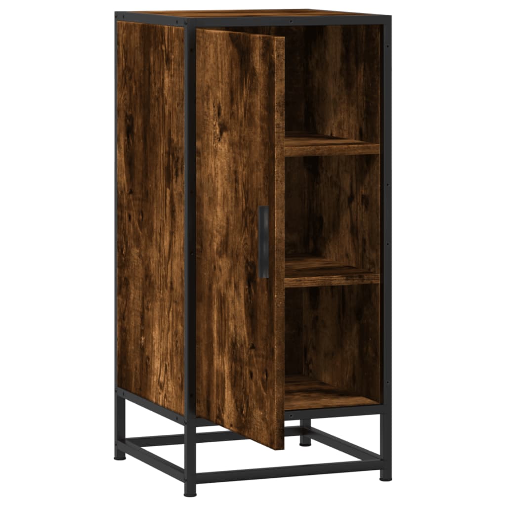 vidaXL Ραφιέρα Καπνιστή Δρυς 35,5x35x76 εκ. Επεξ. Ξύλο + Μέταλλο