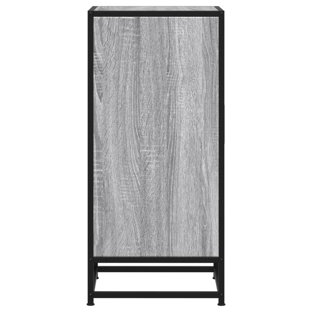 vidaXL Ραφιέρα Γκρι Sonoma 35,5x35x76 εκ. Επεξ. Ξύλο + Μέταλλο
