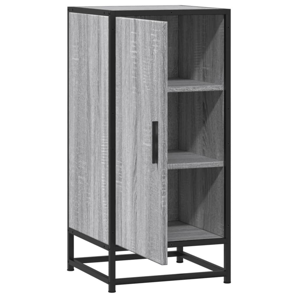 vidaXL Ραφιέρα Γκρι Sonoma 35,5x35x76 εκ. Επεξ. Ξύλο + Μέταλλο