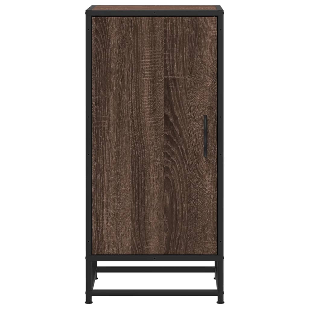 vidaXL Ραφιέρα Καφέ Δρυς 35,5x35x76 εκ. Επεξ. Ξύλο + Μέταλλο