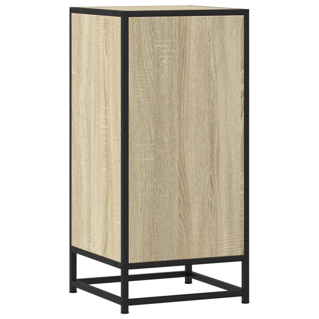 vidaXL Συρταριέρα Sonoma Δρυς 35,5x35x76 εκ. Επεξ. Ξύλο + Μέταλλο