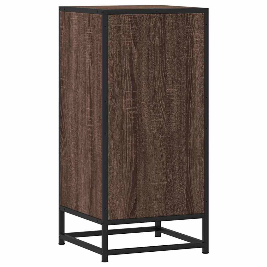 vidaXL Ραφιέρα Καφέ Δρυς 35,5x35x76 εκ. Επεξ. Ξύλο + Μέταλλο