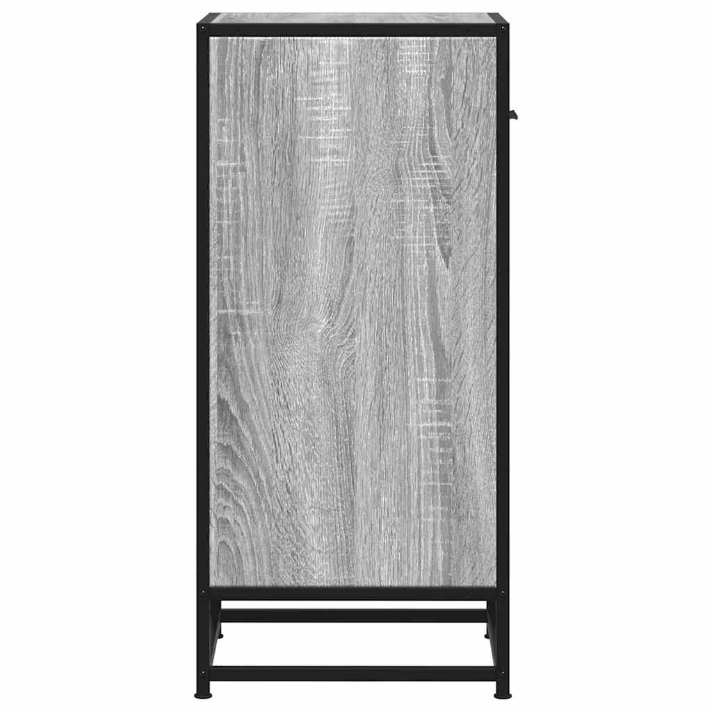 vidaXL Ραφιέρα Γκρι Sonoma 35,5x35x76 εκ. Επεξ. Ξύλο + Μέταλλο