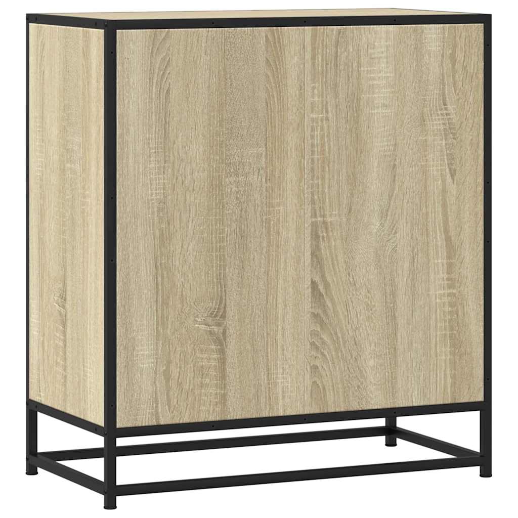 vidaXL Sideboard Sonoma Oak 68x35x76cm Κατασκευασμένο ξύλο και μέταλλο