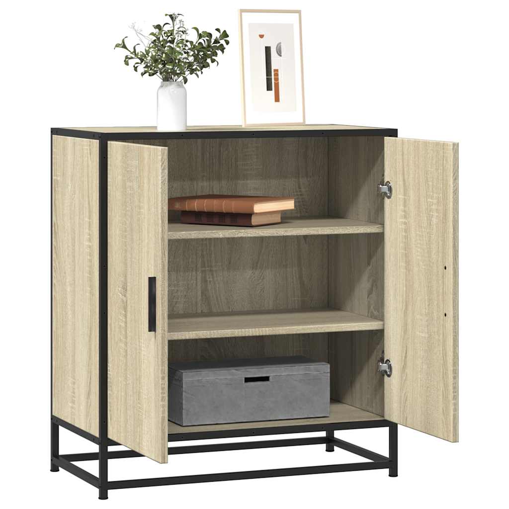 vidaXL Sideboard Sonoma Oak 68x35x76cm Κατασκευασμένο ξύλο και μέταλλο