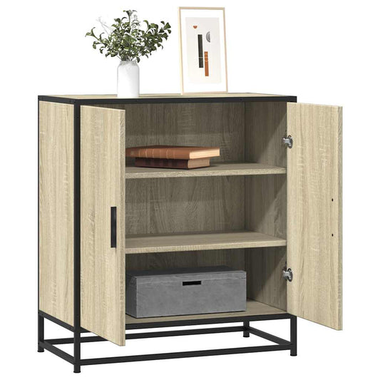 vidaXL Sideboard Sonoma Oak 68x35x76cm Κατασκευασμένο ξύλο και μέταλλο