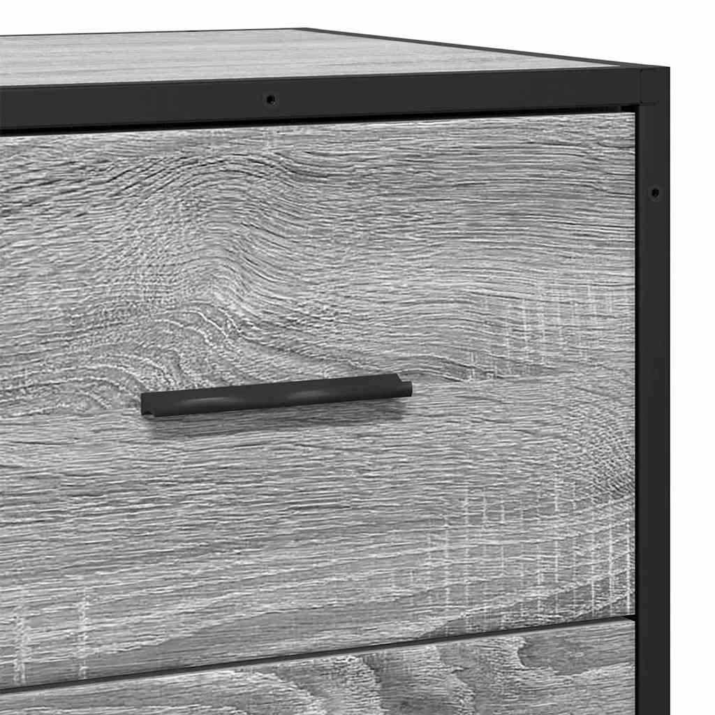 vidaXL Sideboard Grey Sonoma Κατασκευασμένο ξύλο και μέταλλο