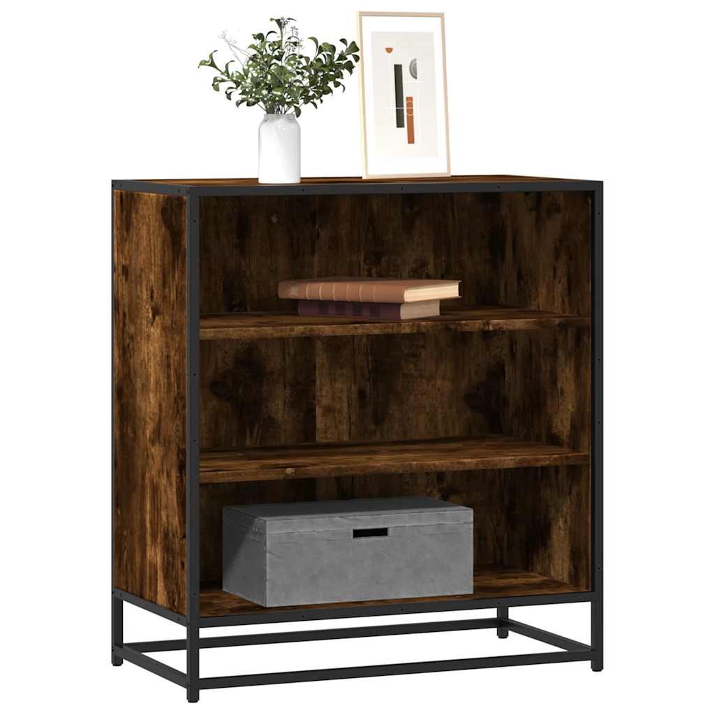 vidaXL Sideboard Καπνιστή βελανιδιά Κατασκευασμένο ξύλο και μέταλλο