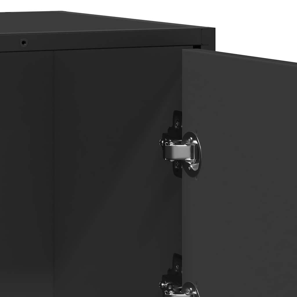 vidaXL Συρταριέρα Μαύρο 68x35x76 cm Κατασκευασμένο ξύλο