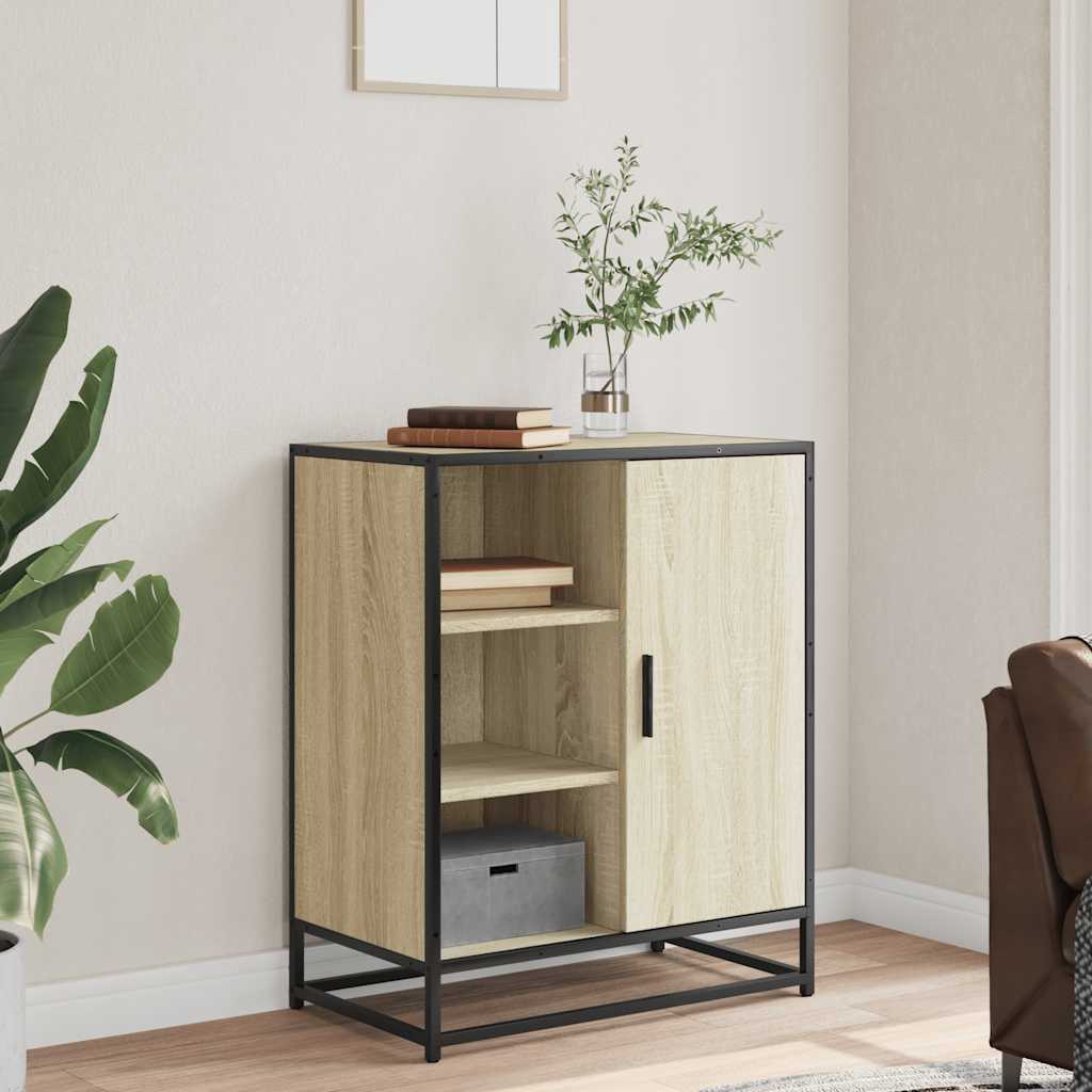 vidaXL Sideboard Sonoma Oak 62x35x76 cm Κατασκευασμένο ξύλο