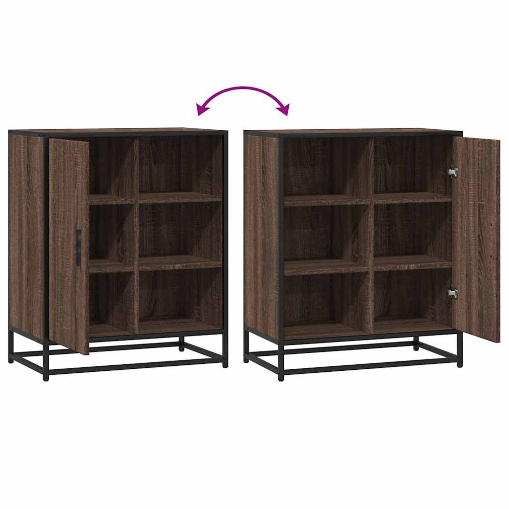 vidaXL Sideboard καφέ δρυς 62x35x76 cm Ξύλο μηχανής