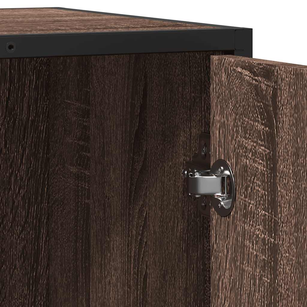 vidaXL Sideboard καφέ δρυς 62x35x76 cm Ξύλο μηχανής
