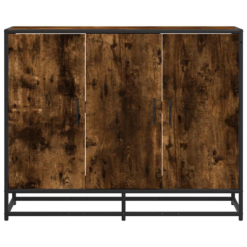 vidaXL Sideboard Καπνιστή δρυς 94x35x76 cm Κατασκευασμένο ξύλο