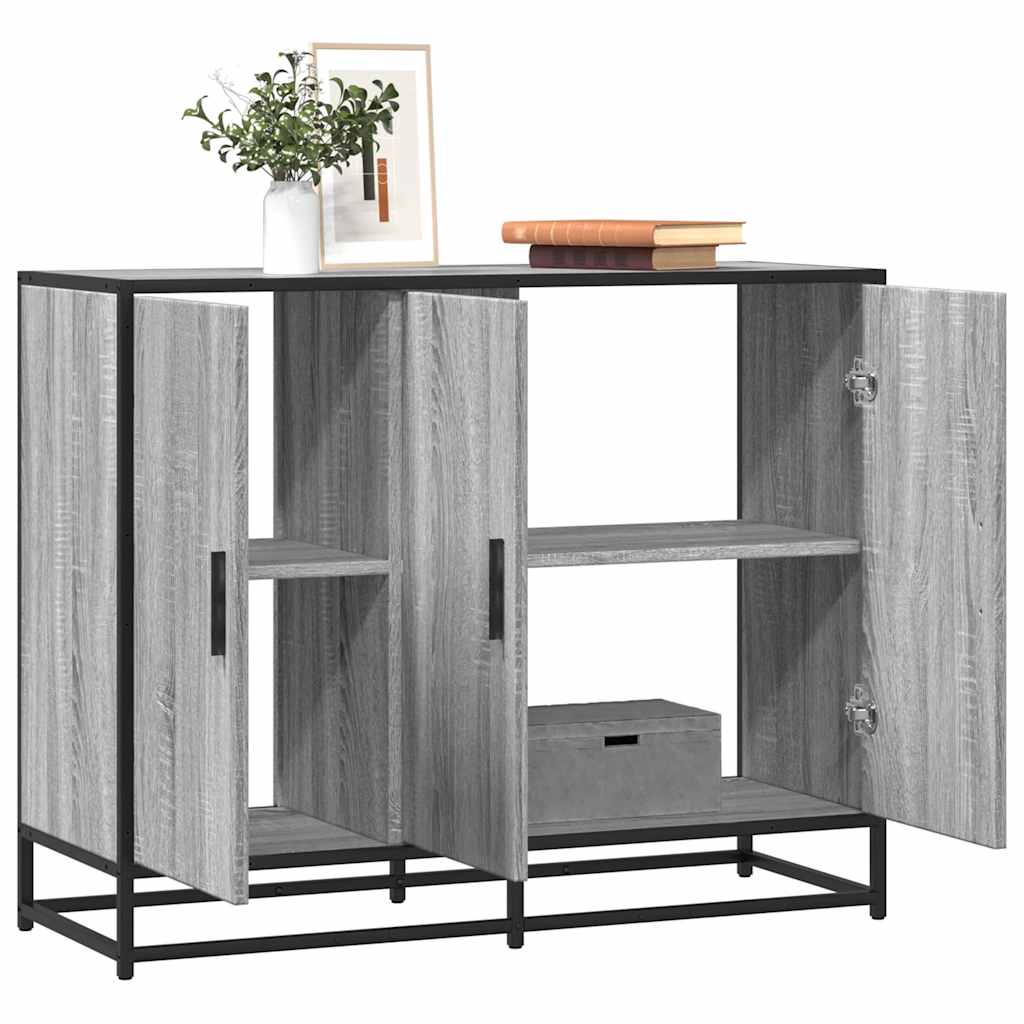 vidaXL Sideboard Grey Sonoma 94x35x76 cm Ξύλινη κατασκευή