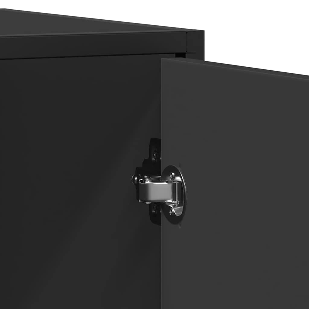 vidaXL Μπουφές Μαύρος 92x35x76 εκ. από Επεξεργασμένο Ξύλο