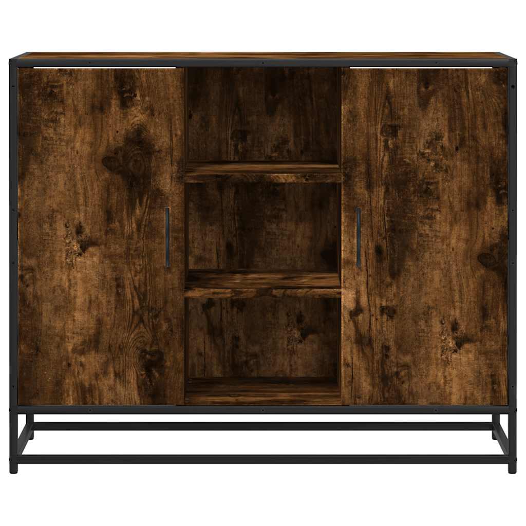 vidaXL Sideboard Καπνιστή δρυς 92x35x76 cm Κατασκευασμένο ξύλο
