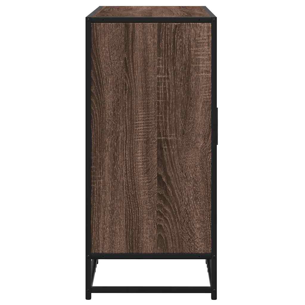 vidaXL Sideboard καφέ δρυς 92x35x76 cm Ξύλινο μηχανουργικό ξύλο