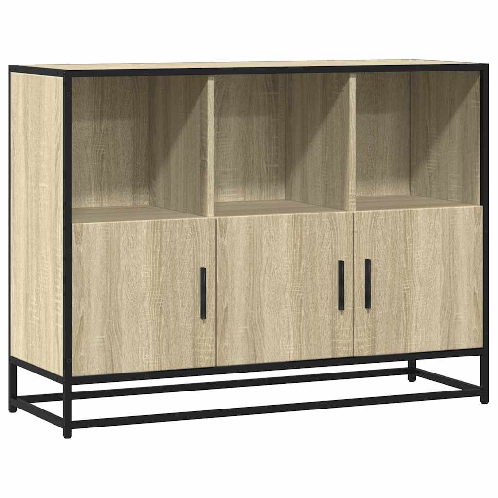 vidaXL Sideboard Sonoma Oak 100x35x76 cm Κατασκευασμένο ξύλο