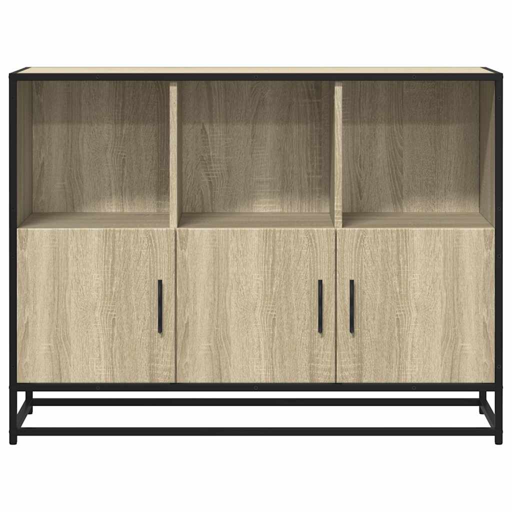 vidaXL Sideboard Sonoma Oak 100x35x76 cm Κατασκευασμένο ξύλο