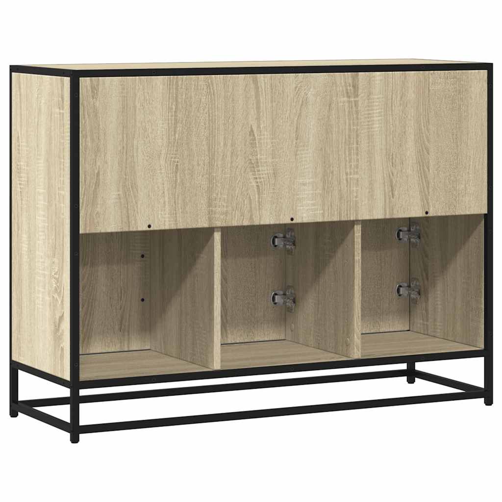 vidaXL Sideboard Sonoma Oak 100x35x76 cm Κατασκευασμένο ξύλο