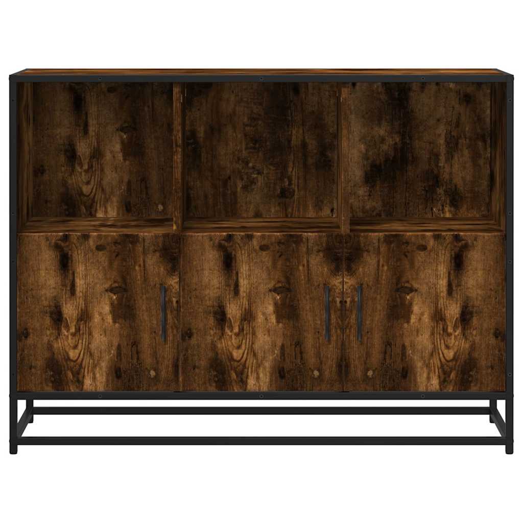 vidaXL Sideboard Καπνιστή δρυς 100x35x76 cm Κατασκευασμένο ξύλο