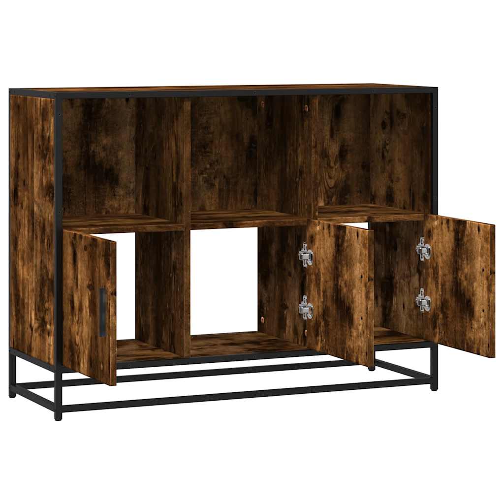 vidaXL Sideboard Καπνιστή δρυς 100x35x76 cm Κατασκευασμένο ξύλο