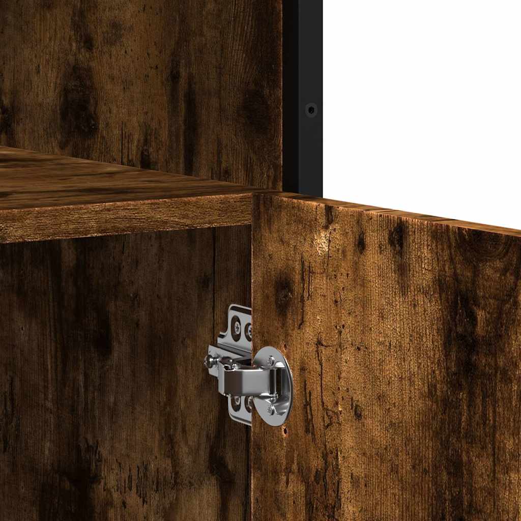 vidaXL Sideboard Καπνιστή δρυς 100x35x76 cm Κατασκευασμένο ξύλο