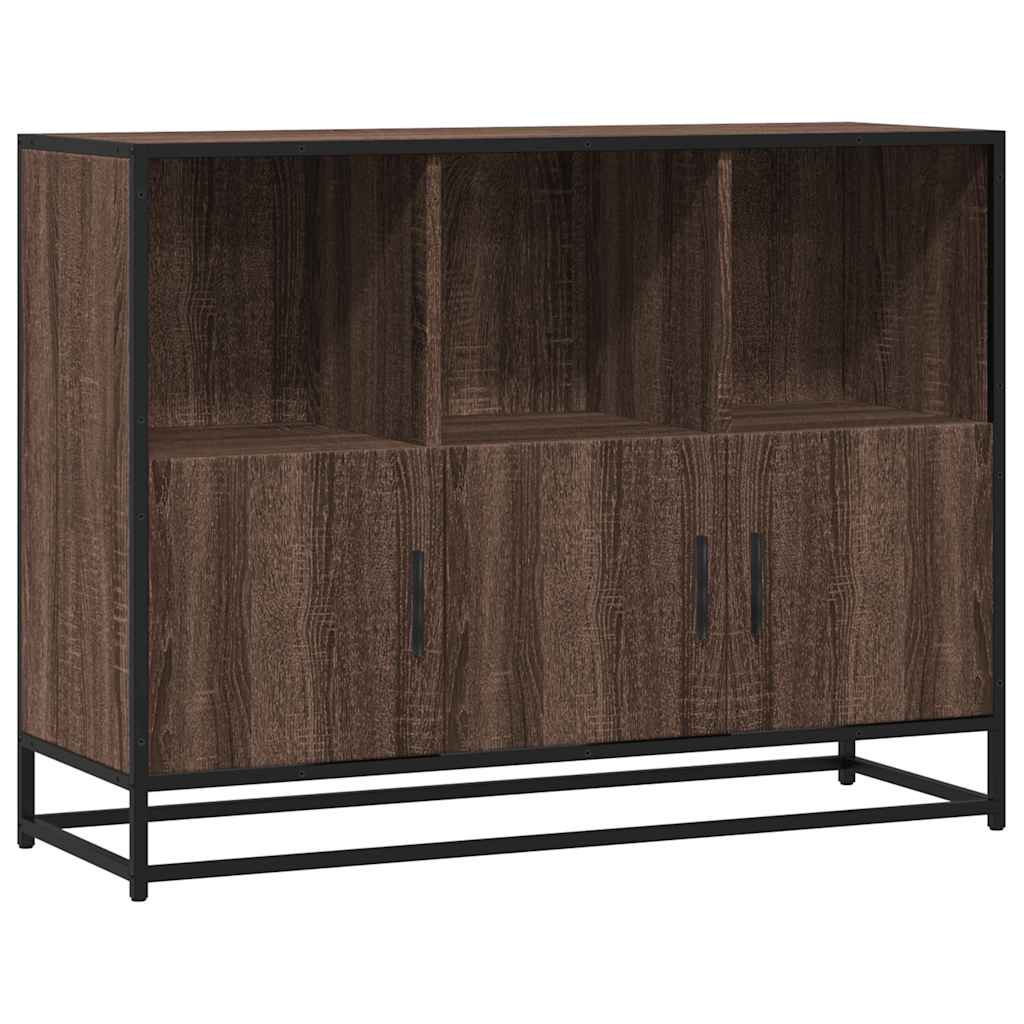 vidaXL Sideboard καφέ δρυς 100x35x76 cm Κατασκευασμένο ξύλο