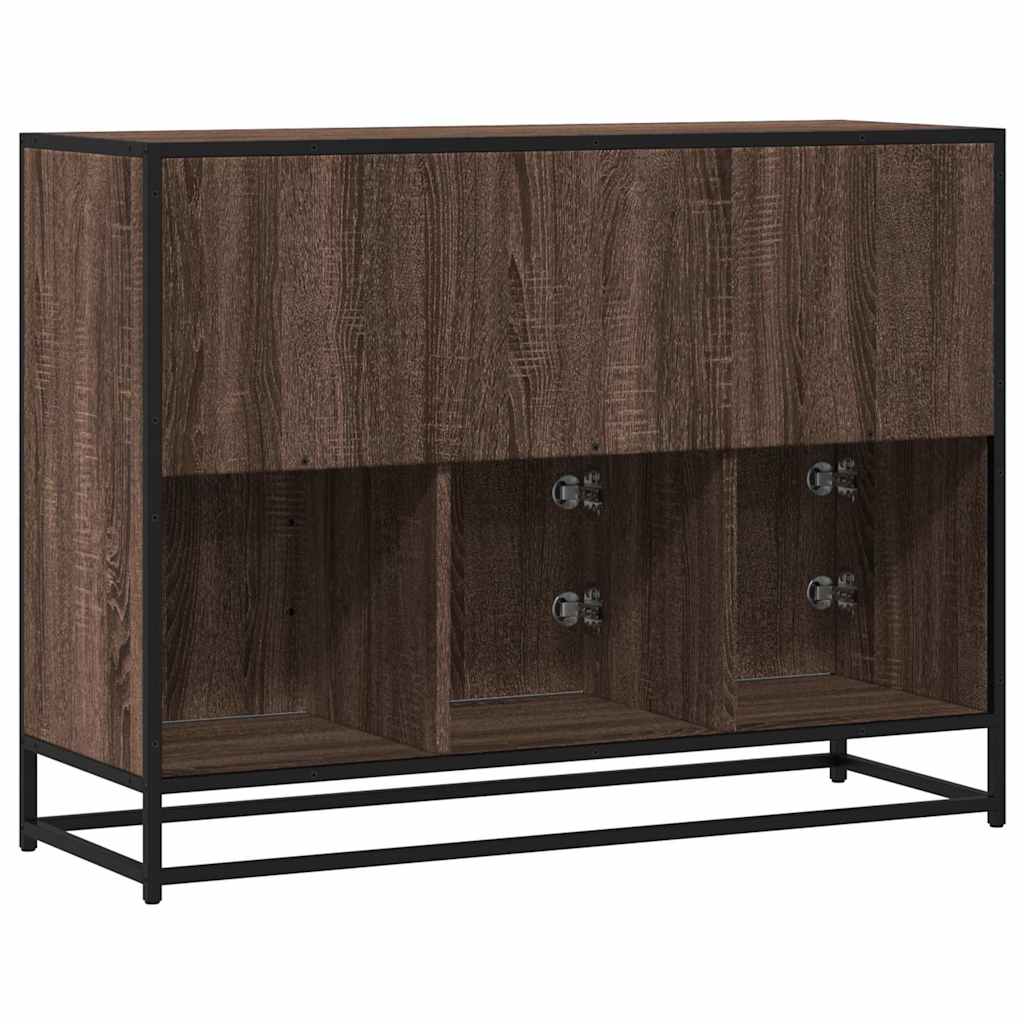 vidaXL Sideboard καφέ δρυς 100x35x76 cm Κατασκευασμένο ξύλο