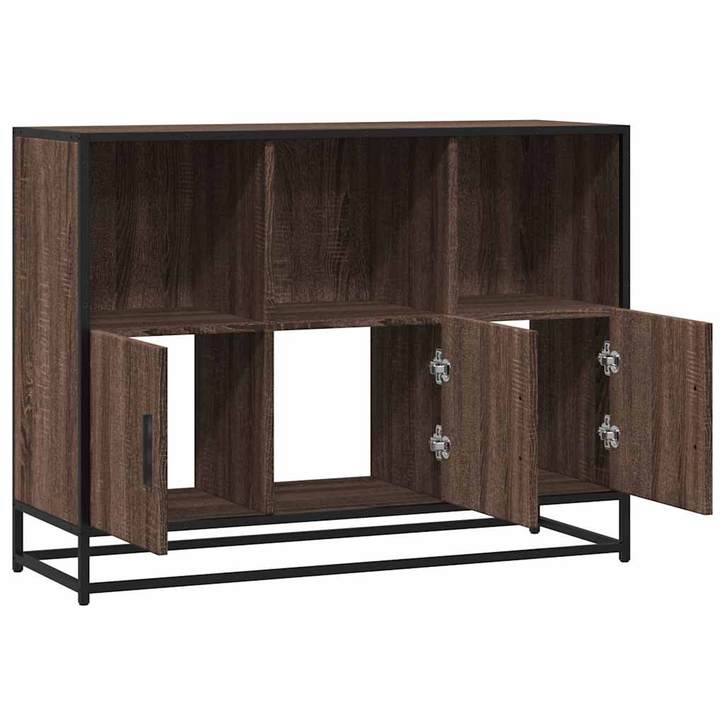 vidaXL Sideboard καφέ δρυς 100x35x76 cm Κατασκευασμένο ξύλο
