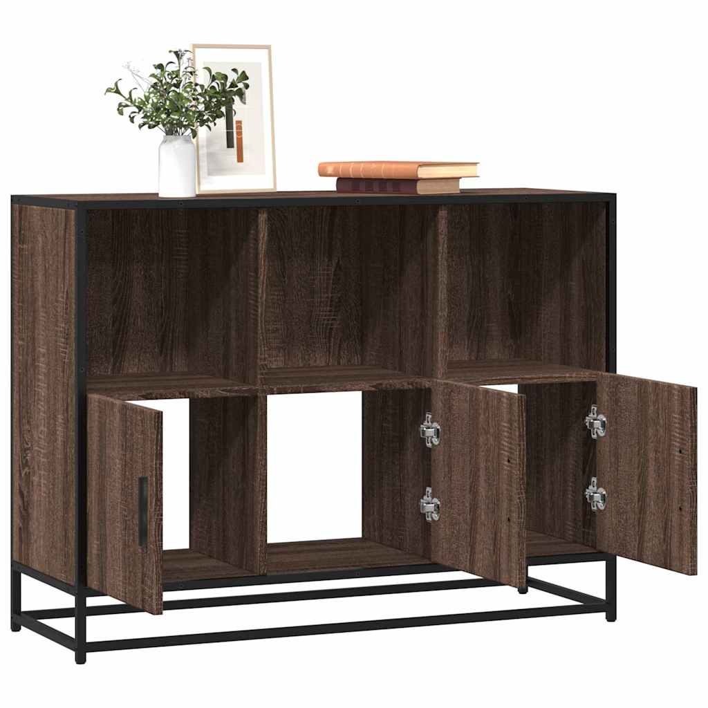 vidaXL Sideboard καφέ δρυς 100x35x76 cm Κατασκευασμένο ξύλο
