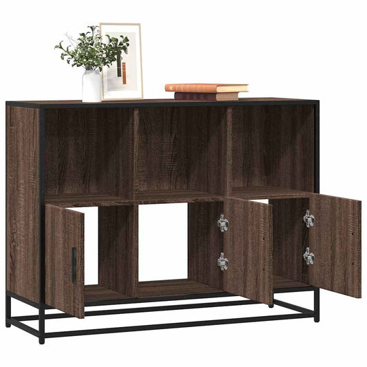 vidaXL Sideboard καφέ δρυς 100x35x76 cm Κατασκευασμένο ξύλο