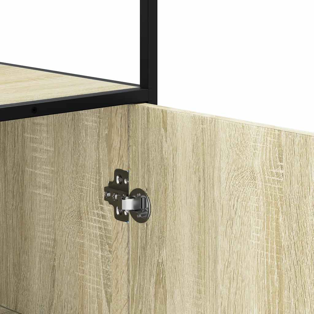 vidaXL Highboard Sonoma Oak Κατασκευασμένο ξύλο και μέταλλο