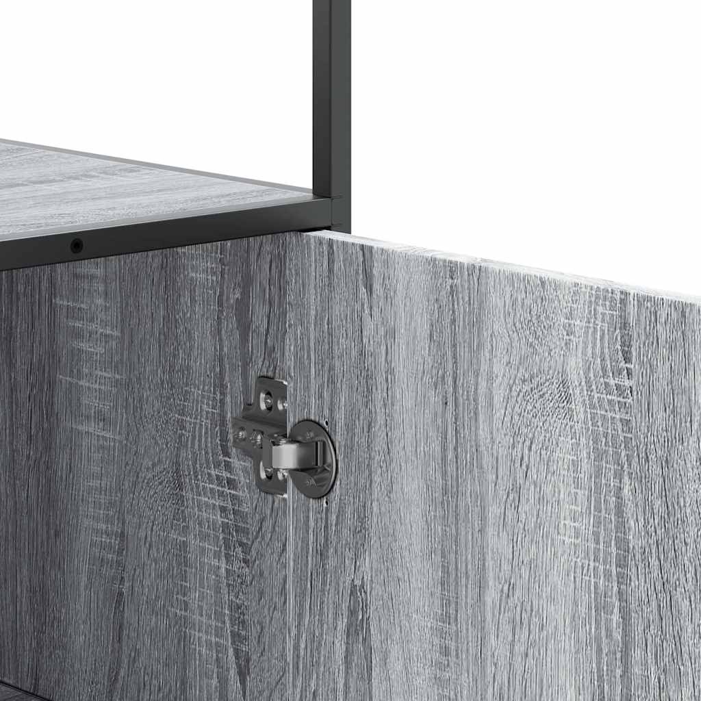 vidaXL Highboard Grey Sonoma Κατασκευασμένο ξύλο και μέταλλο