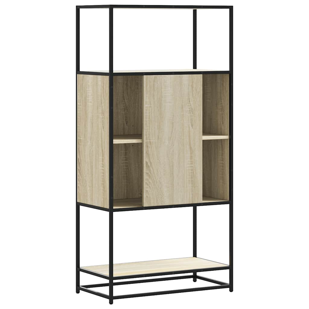 vidaXL Highboard Δρυς sonoma 68x35x139 cm Επεξεργασμένο ξύλο μέταλλο