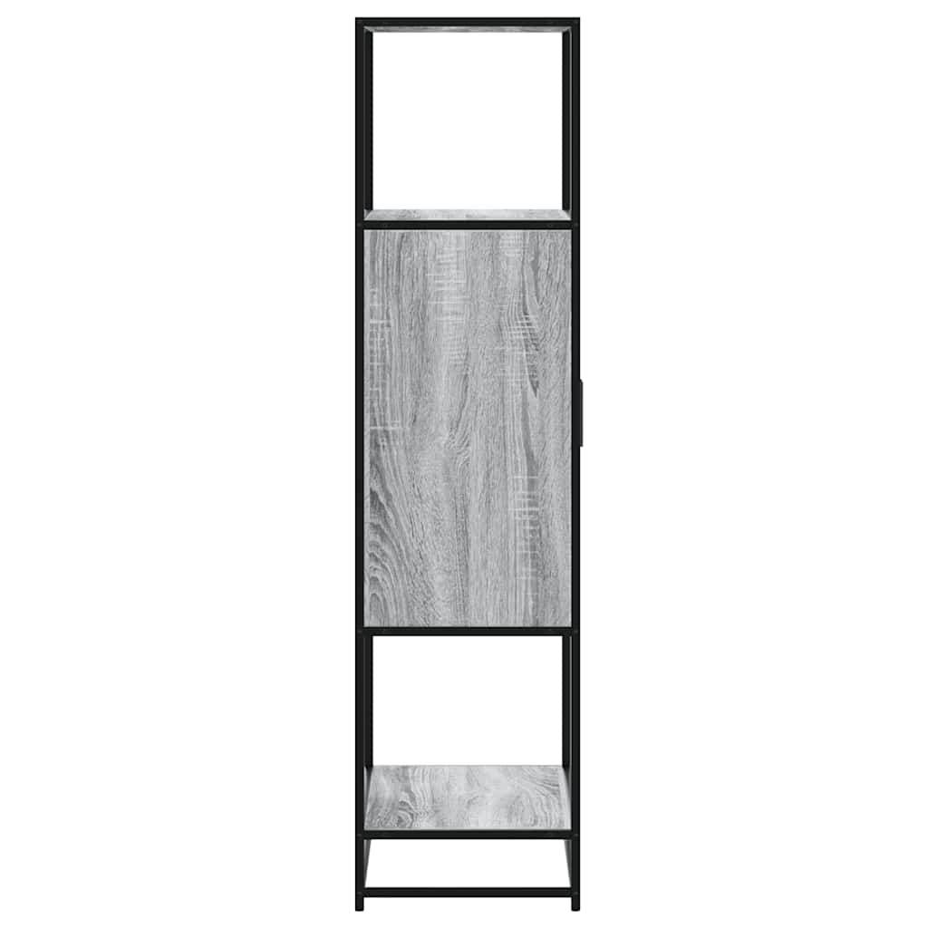 vidaXL Highboard Grey Sonoma Κατασκευασμένο ξύλο και μέταλλο