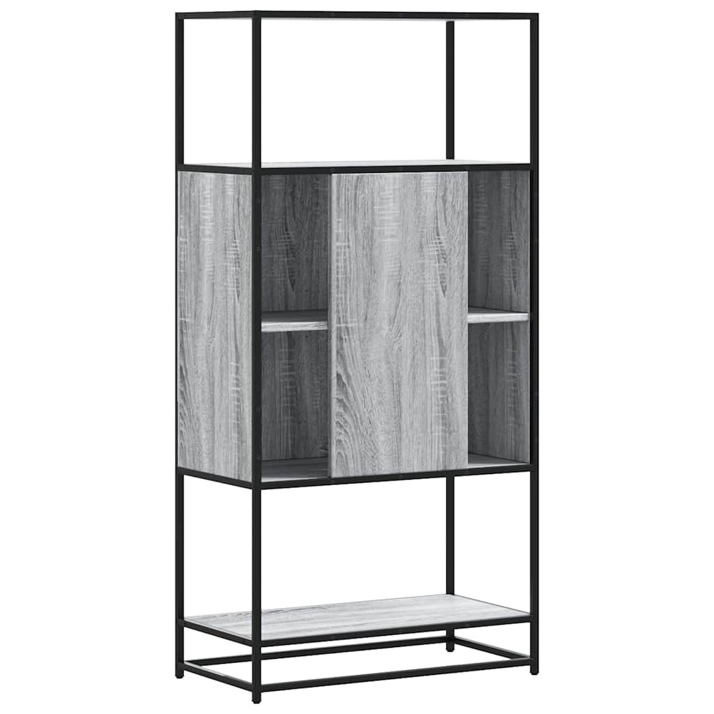 vidaXL Highboard Grey Sonoma Κατασκευασμένο ξύλο και μέταλλο